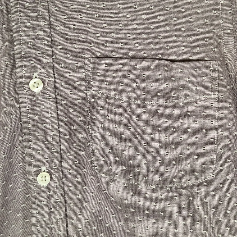 J.Crew Oxford Slim Fit Button Down Shirt Mens XS Pink White Dot Long Sleeve